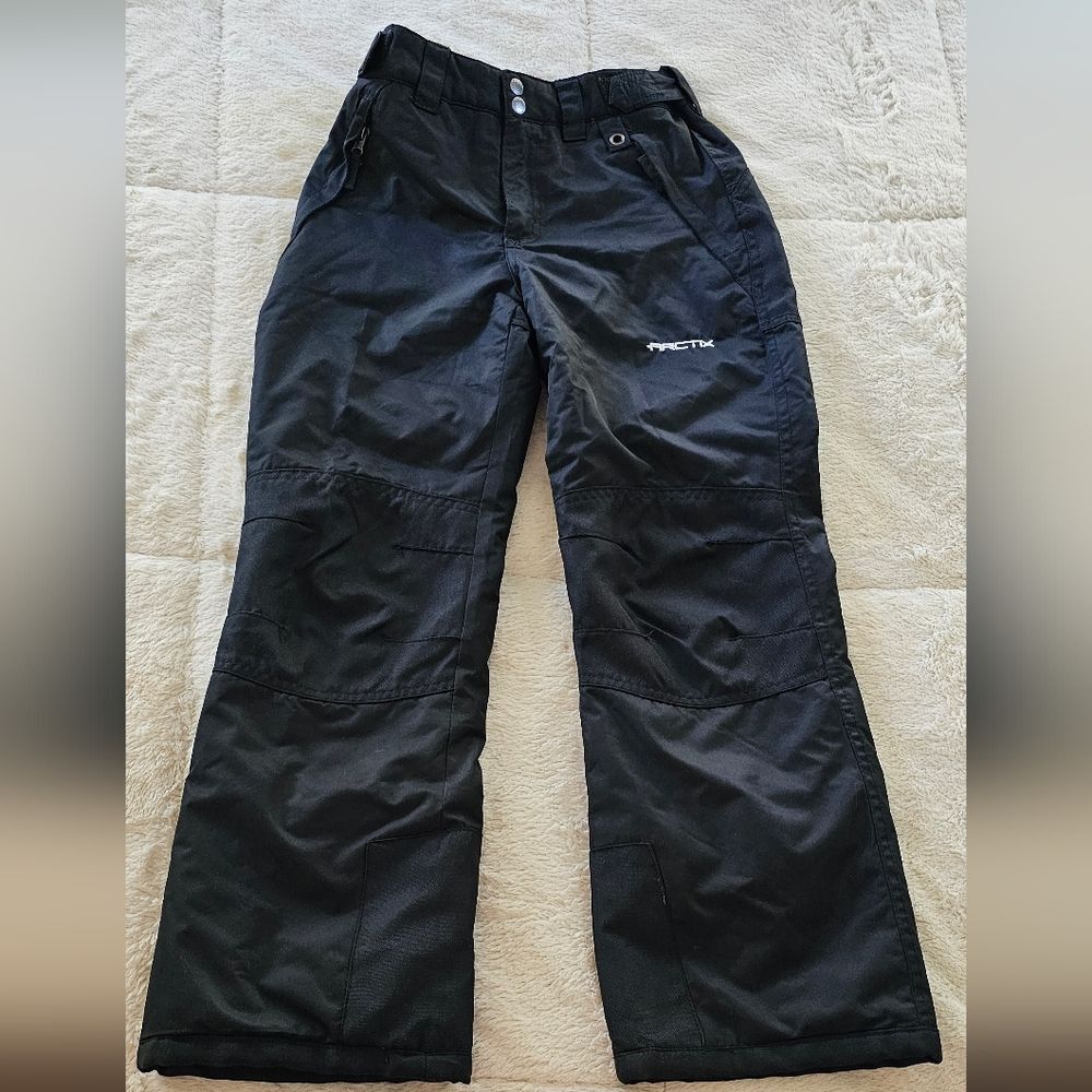 Youth Arctix Snow Pants Medium Boys Waterproof Ski Snowboard Black Winter Gear